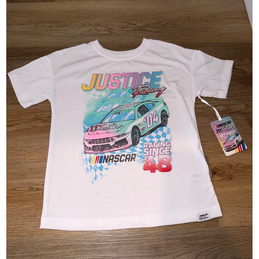 Girls race car tshirt Xs 5/6